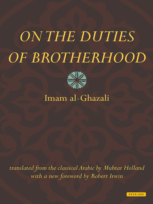 Cover image for On the Duties of Brotherhood